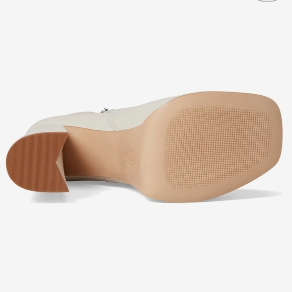 NIB Schutz Selene Platform Booties ankle boots Pearl white 7 Hot Nappa Leather - Picture 8 of 8